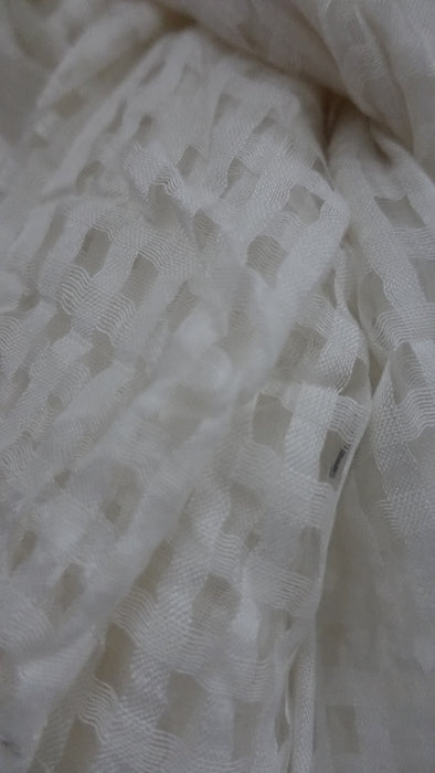 Off White Loose Weave Scarf