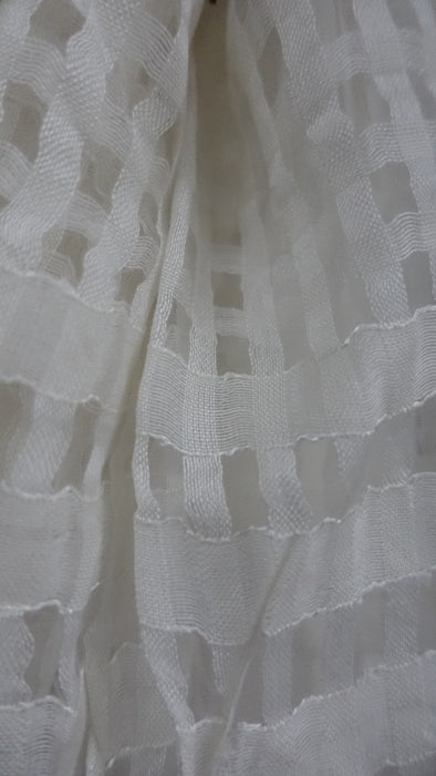 Off White Loose Weave Scarf