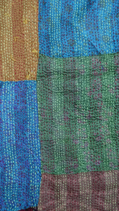 Kantha Pure Silk Scarf Handloom