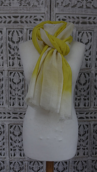 Lightweight Cream Cotton Scarf - Multiple Colours