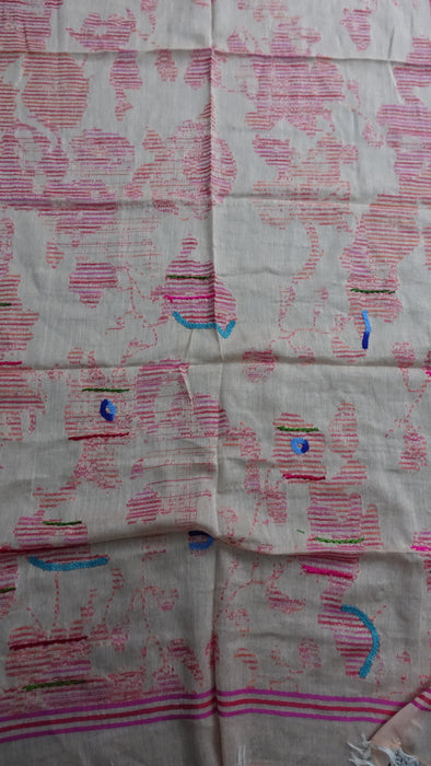 Embroidered Thin Scarf Handloom Scarf - Multiple Colours Available