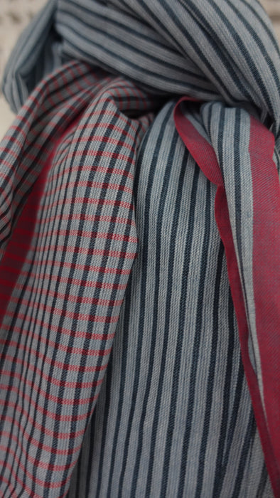 Denim Blue Cotton Handloom Scarf