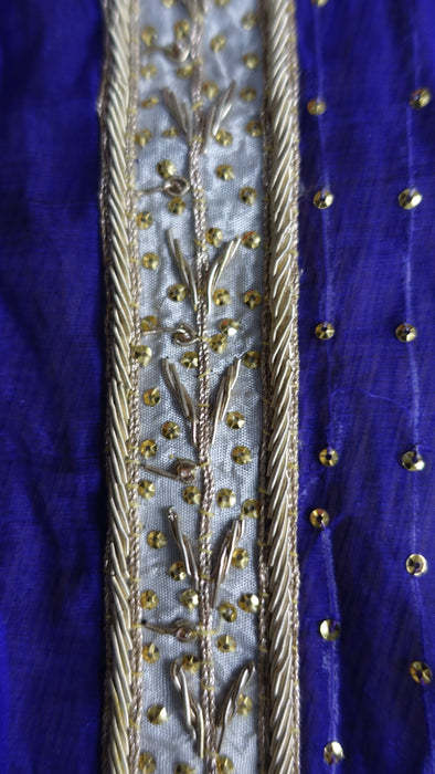 Vintage Purple Wedding Dupatta - New