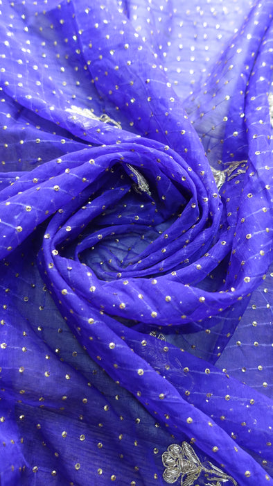 Vintage Purple Wedding Dupatta - New