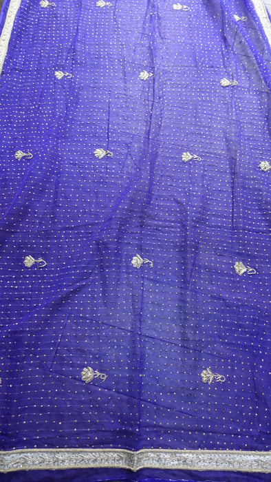 Vintage Purple Wedding Dupatta - New