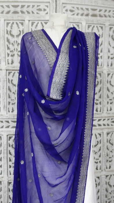 Purple Banarsi Chiffon - New