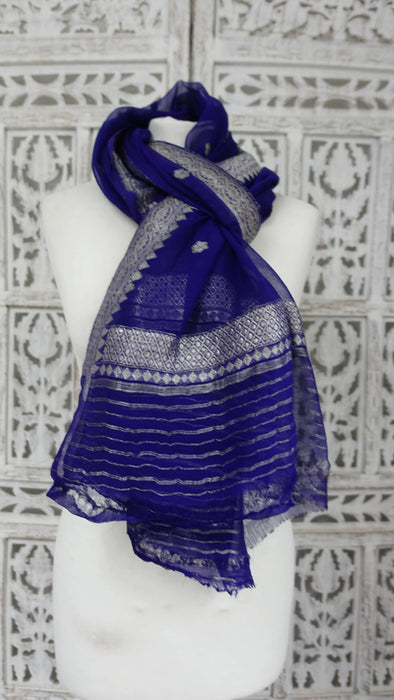 Purple Banarsi Chiffon - New