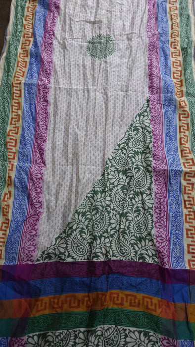 Colourful Cotton Printed Scarf - New