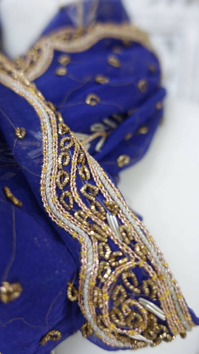 Purple Vintage Wedding Dupatta - Preloved