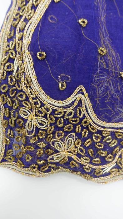 Purple Vintage Wedding Dupatta - Preloved