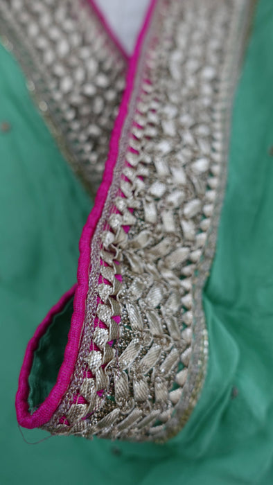 Jade Green Crushed Dupatta - New