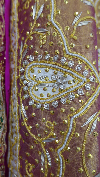 Orange Toned Vintage Wedding Dupatta - New