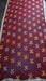 Red chiffon phulkari dupatta – corner detail
