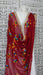 Red chiffon phulkari dupatta – pattern detail