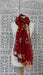 Red chiffon phulkari dupatta – full length view