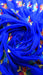 Purple blue phulkari dupatta – pattern detail
