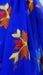 Purple blue phulkari dupatta – fabric and colour detail