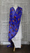 Purple blue phulkari dupatta