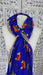 Purple blue phulkari dupatta – shown draped