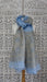 Baby blue vintage silk voile large dupatta – full length view