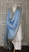 Baby blue vintage silk voile large dupatta
