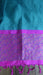 Teal and pink pure silk dupatta – border detail