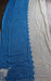 Cream and blue vintage chiffon dupatta – pattern detail