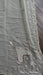 Cream and blue vintage chiffon dupatta – shown draped