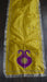 Bright yellow pure silk vintage dupatta – corner detail