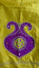 Bright yellow pure silk vintage dupatta – fabric and colour detail