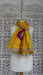 Bright yellow pure silk vintage dupatta