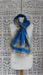 Blue pure silk vintage dupatta – full length view