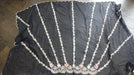 Black vintage embellished dupatta – close-up of the embellishment