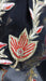 Black vintage embellished dupatta – full length view