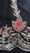 Black vintage embellished dupatta – fabric and colour detail