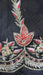 Black vintage embellished dupatta – folded view