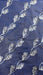 Navy and silver vintage dupatta – pattern detail
