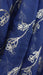 Navy and silver vintage dupatta – close-up of the embellishment
