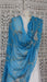 Peacock blue vintage embellished dupatta – reverse side