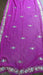 Hot pink silk chiffon vintage dupatta – reverse side