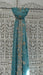 Aqua blue silk diamante trimmed dupatta – shown draped