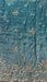 Aqua blue silk diamante trimmed dupatta – reverse side