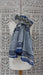 Grey blue cotton printed dupatta – full length view