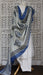 Grey blue cotton printed dupatta