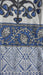 Grey blue cotton printed dupatta – pattern detail