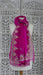 Hot pink and silver embellished vintage dupatta – border detail