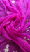 Hot pink and silver embellished vintage dupatta – reverse side