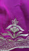 Hot pink and silver embellished vintage dupatta – pattern detail