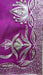 Hot pink and silver embellished vintage dupatta – corner detail