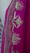 Hot pink and silver embellished vintage dupatta – close-up of the embellishment